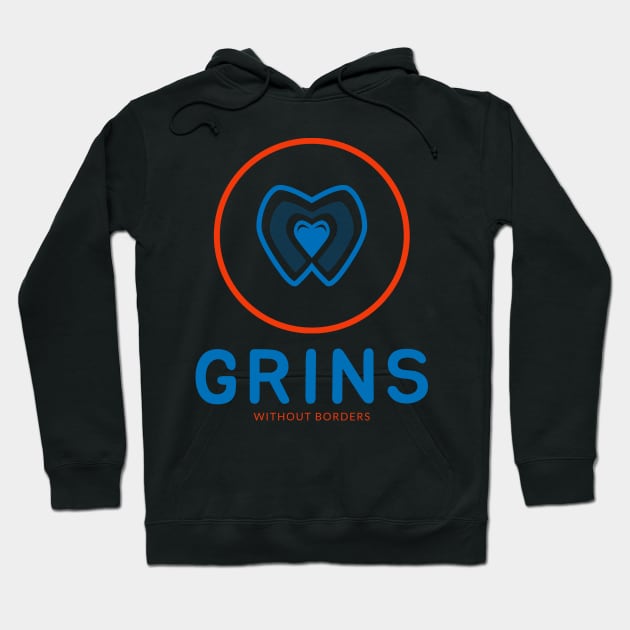 GRINS WITHOUT BORDERS BLACK DENTISTRY Hoodie by BICAMERAL